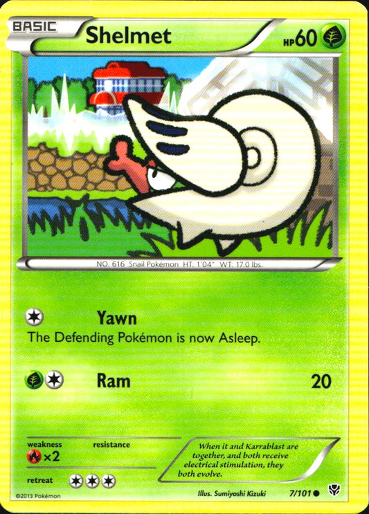 Shelmet 7/101 Common Plasma Blast Pokemon Near Mint
