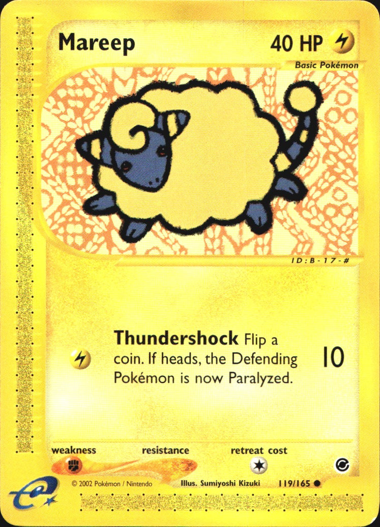 Mareep 119/165 Common Expedition Base Set Pokemon Near Mint