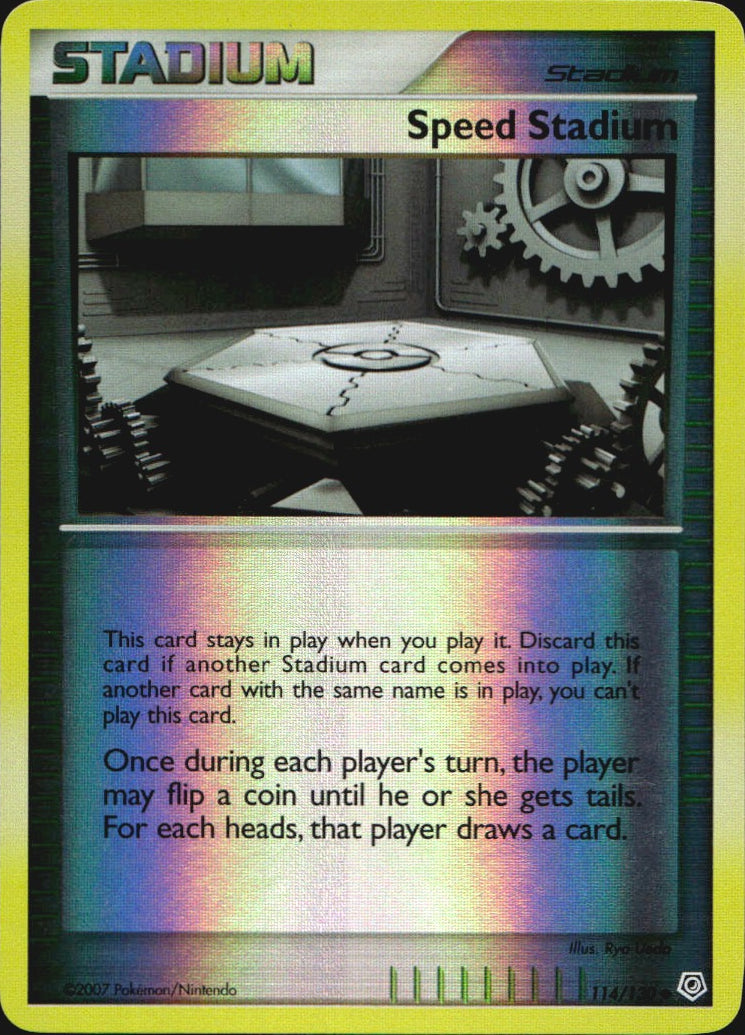 Speed Stadium 114/130 Uncommon Diamond & Pearl Pokemon Reverse Holo Near Mint