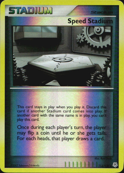 Speed Stadium 114/130 Uncommon Diamond & Pearl Pokemon Reverse Holo Near Mint