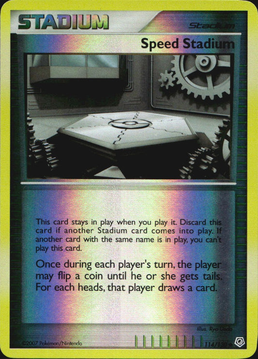 Speed Stadium 114/130 Uncommon Diamond & Pearl Pokemon Reverse Holo Near Mint