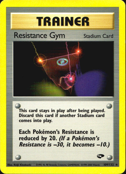 Resistance Gym 109/132 Rare Gym Challenge Pokemon Near Mint