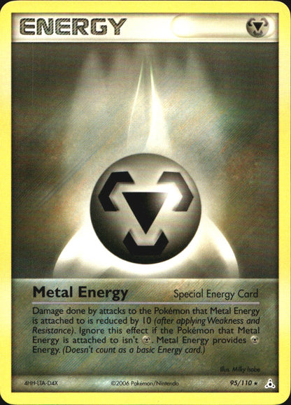 Metal Energy 95/110 Rare Holon Phantoms Pokemon Near Mint