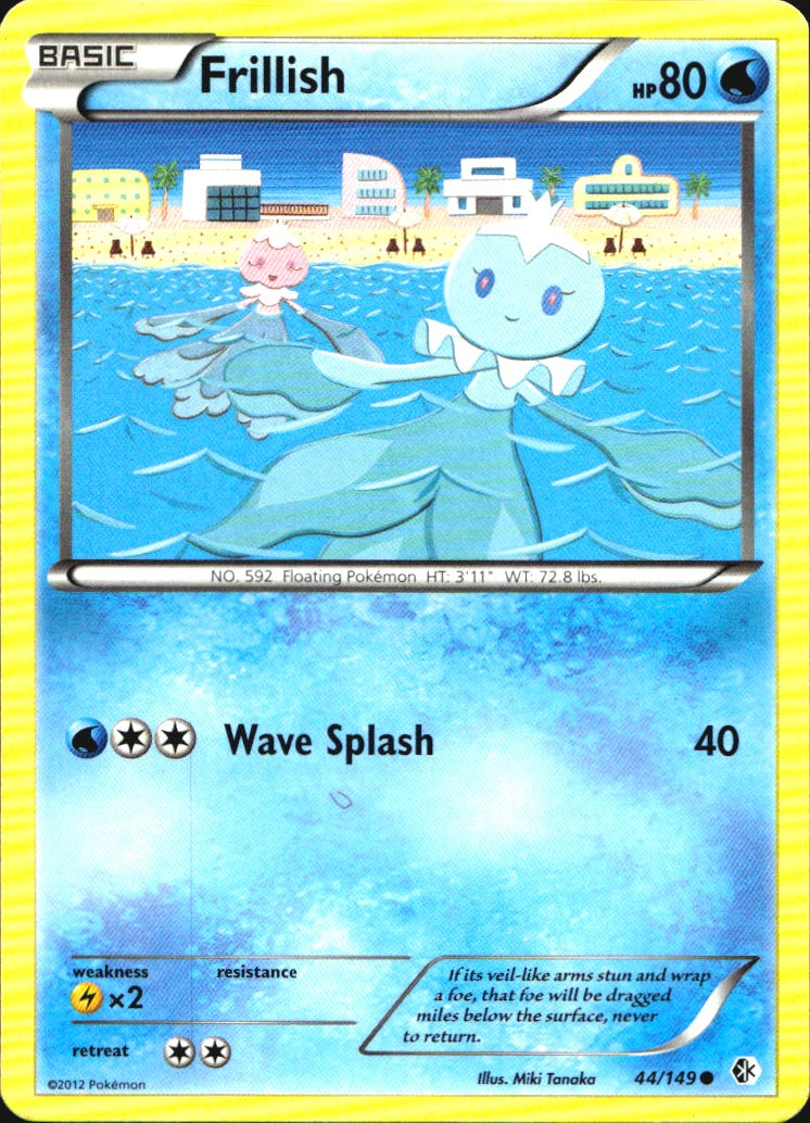 Frillish 44/149 Common Boundaries Crossed Pokemon Near Mint