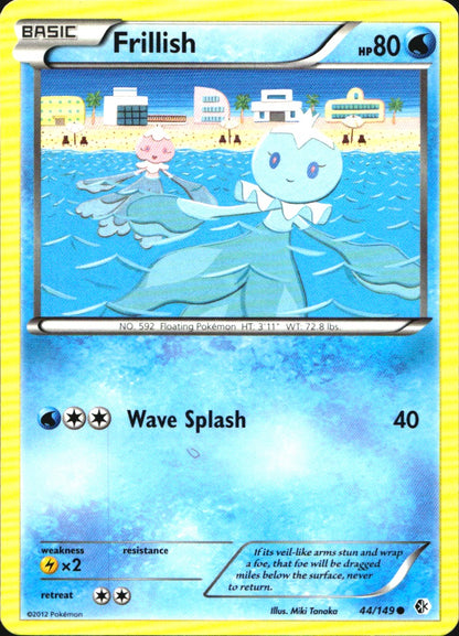 Frillish 44/149 Common Boundaries Crossed Pokemon Near Mint