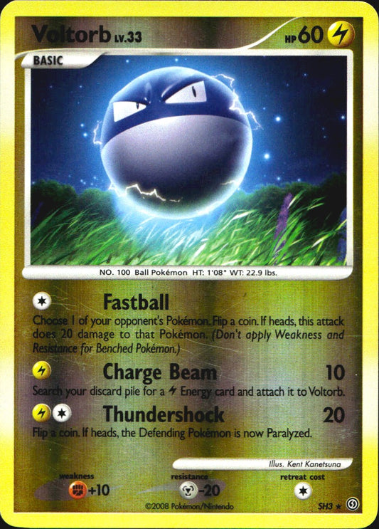 Voltorb SH3/100 Rare Stormfront Pokemon Reverse Holo Lightly Played
