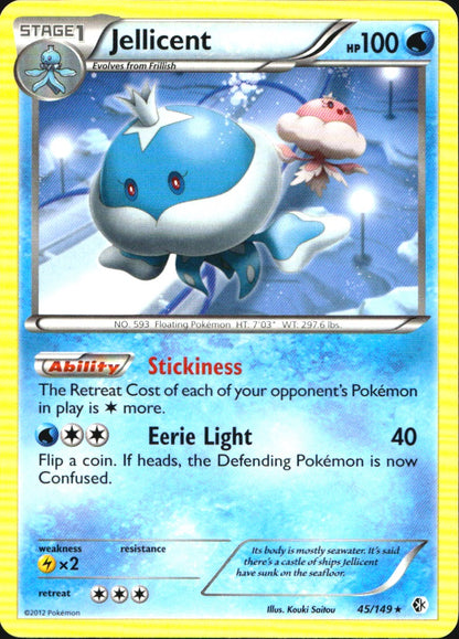 Jellicent 45/149 Rare Boundaries Crossed Pokemon Near Mint
