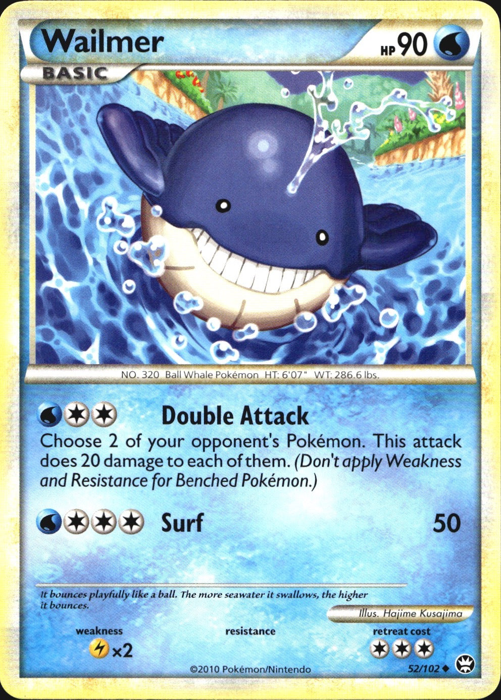 Wailmer 52/102 Uncommon HGSS Triumphant Pokemon Near Mint