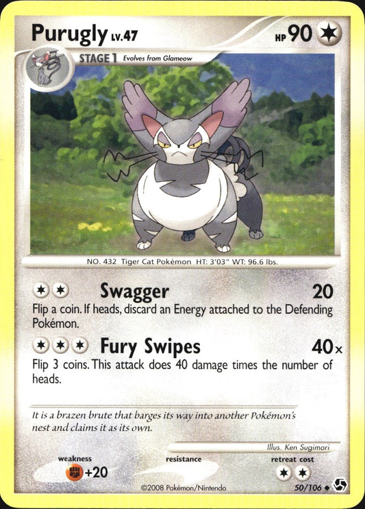 Purugly 50/106 Uncommon Great Encounters Pokemon Near Mint