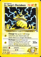 Lt. Surge's Electabuzz 6/132 Holo Rare Gym Heroes Pokemon Near Mint
