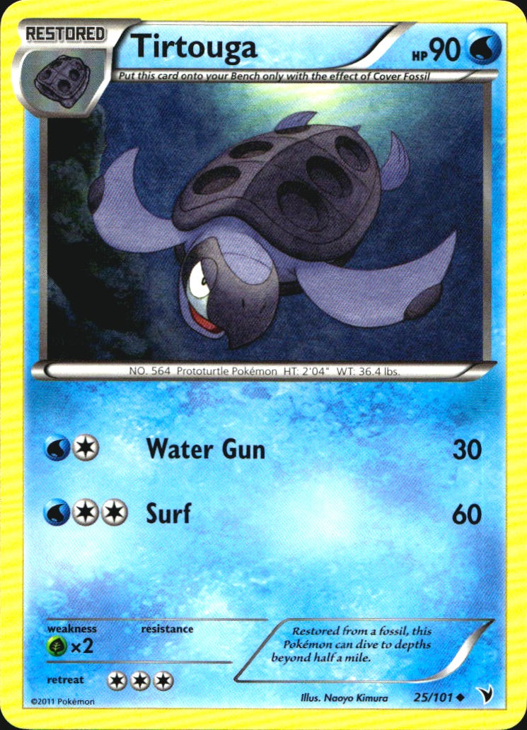 Tirtouga 25/101 Uncommon Noble Victories Pokemon Near Mint