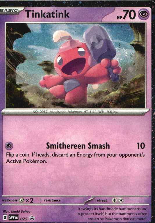 Tinkatink 025 Promo Scarlet & Violet Pokemon Near Mint