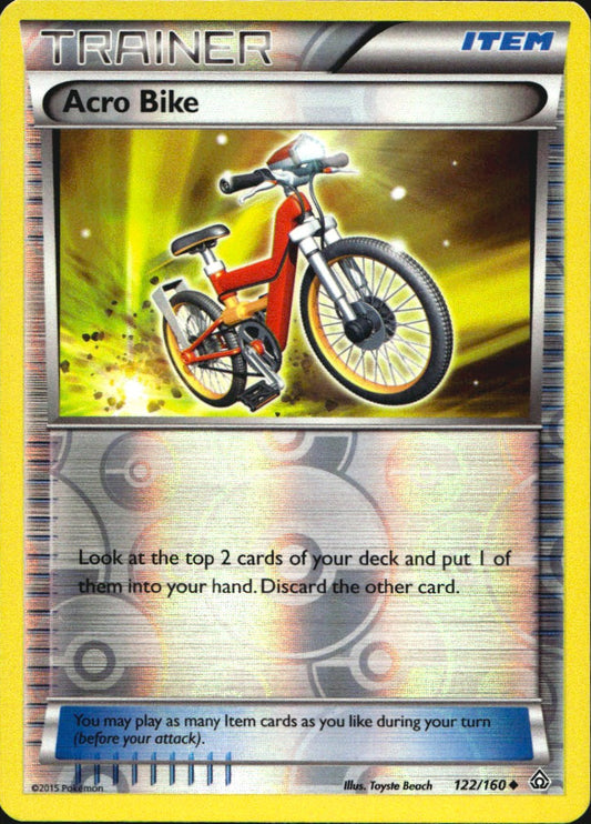 Acro Bike 122/160 Uncommon Primal Clash Pokemon Reverse Holo Near Mint