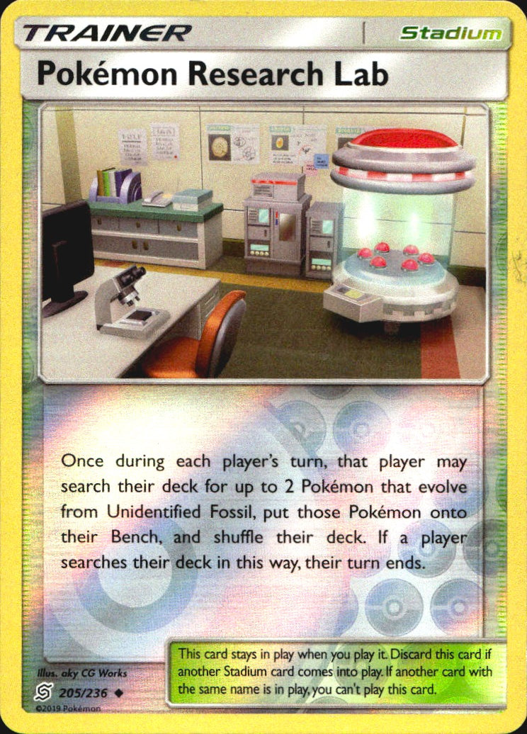 Pokemon Research Lab 205/236 Uncommon Unified Minds Pokemon Near Mint