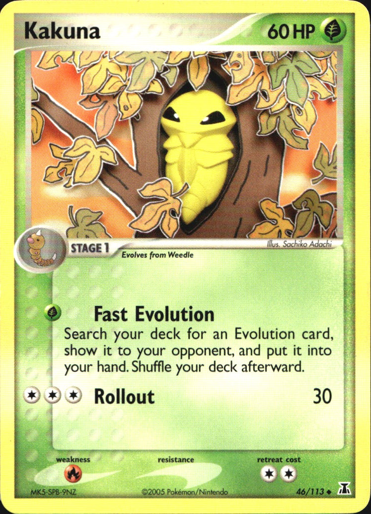 Kakuna 46/113 Uncommon Delta Species Pokemon Near Mint