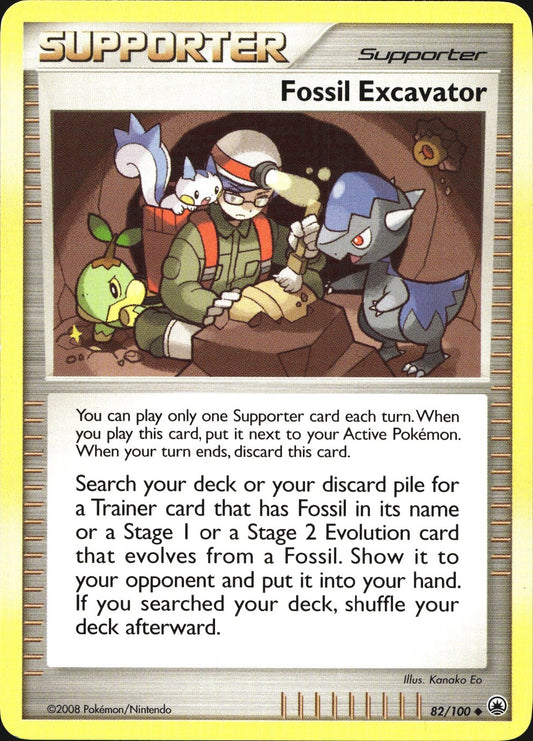 Fossil Excavator 82/100 Uncommon Majestic Dawn Pokemon Near Mint
