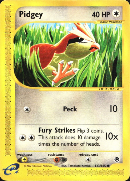 Pidgey 123/165 Common Expedition Base Set Pokemon Near Mint