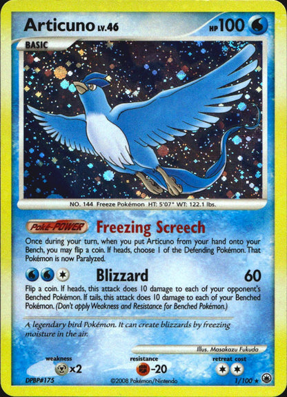 Articuno 1/100 Holo Rare Majestic Dawn Pokemon Near Mint
