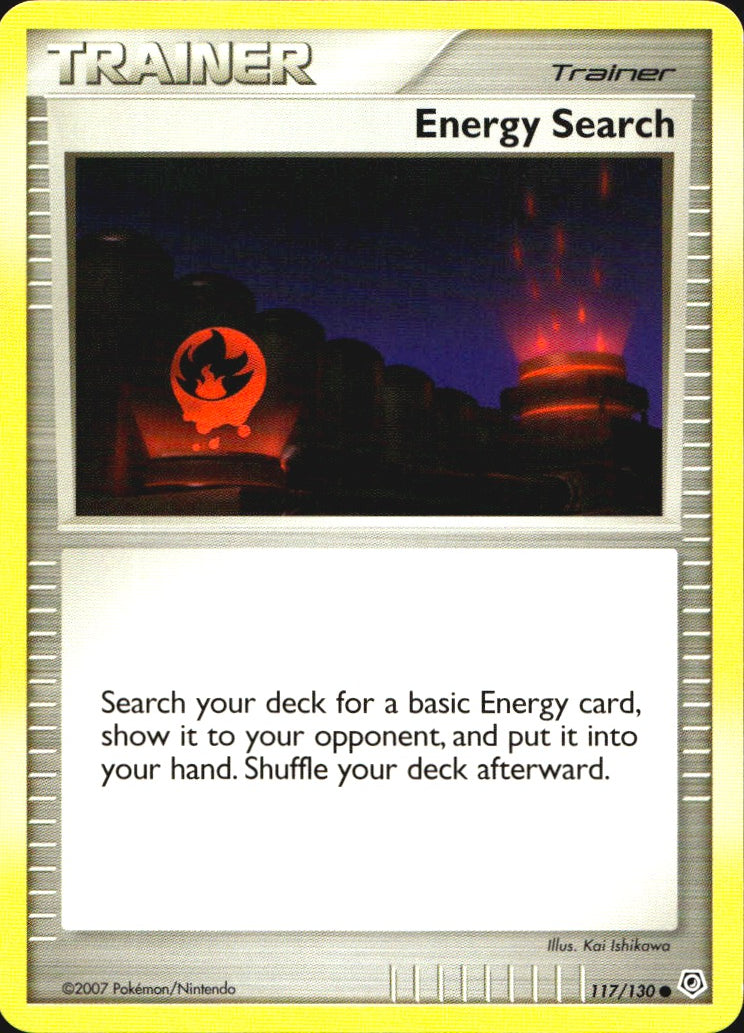 Energy Search 117/130 Common Diamond & Pearl Pokemon Near Mint