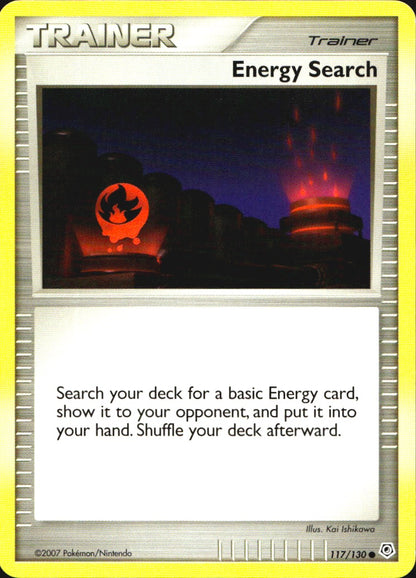 Energy Search 117/130 Common Diamond & Pearl Pokemon Near Mint