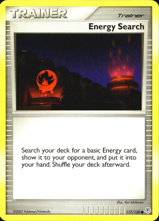 Energy Search 117/130 Common Diamond & Pearl Pokemon Near Mint