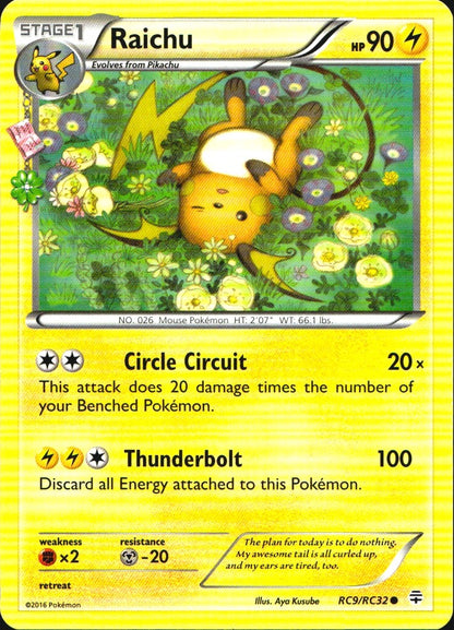 Raichu RC9/RC32 Common Generations Pokemon Near Mint