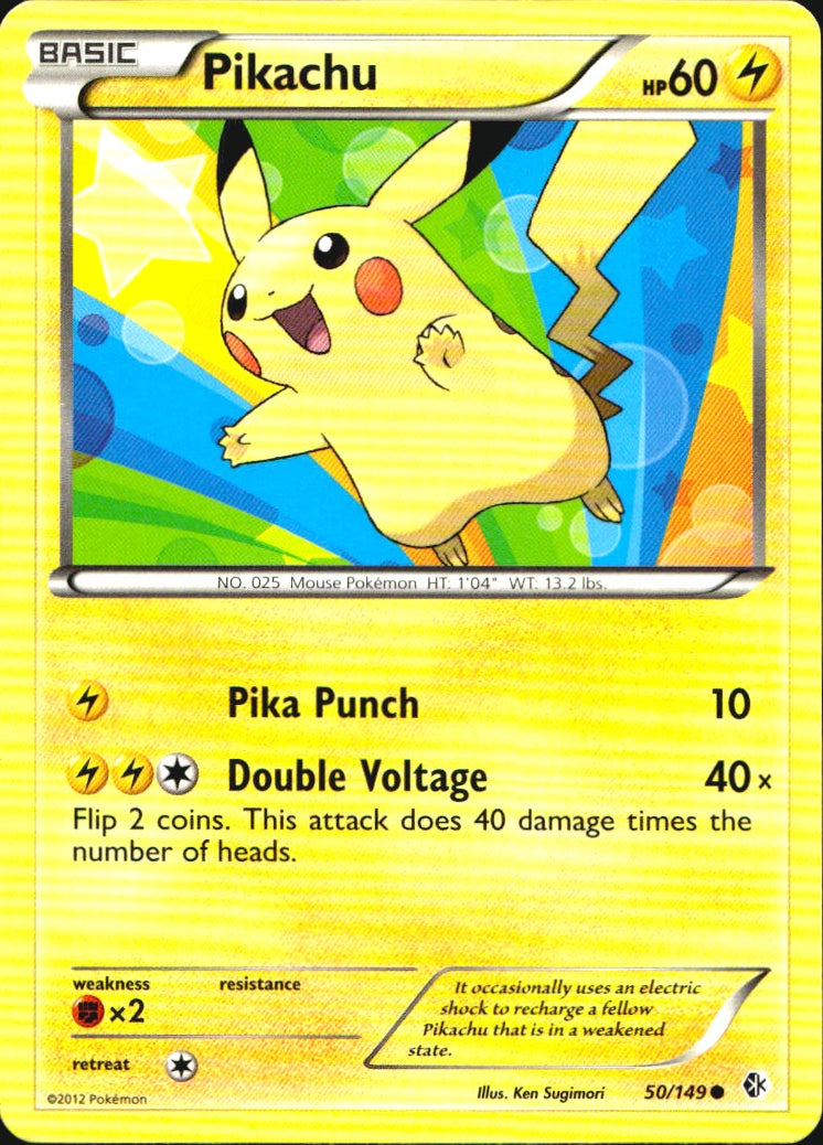 Pikachu 50/149 Common Boundaries Crossed Pokemon Near Mint