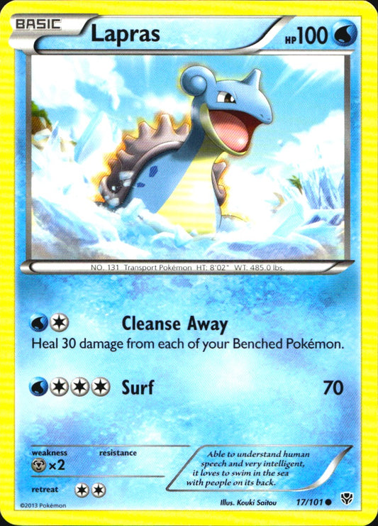 Lapras 17/101 Common Plasma Blast Pokemon Near Mint