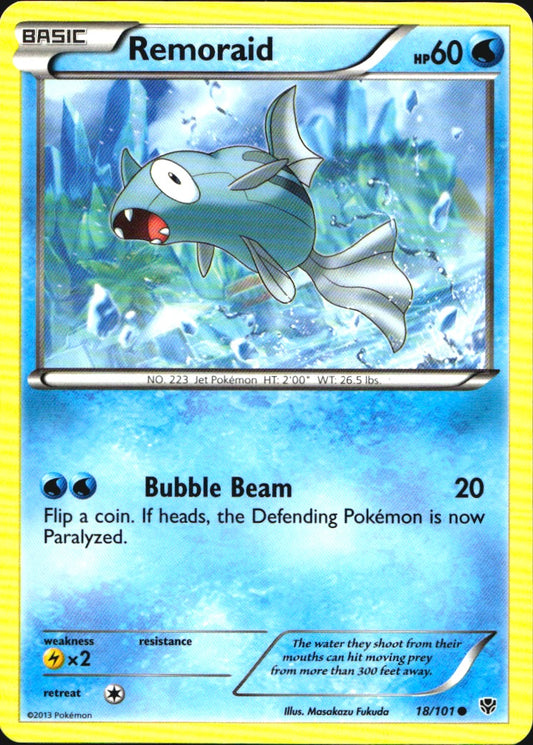 Remoraid 18/101 Common Plasma Blast Pokemon Near Mint