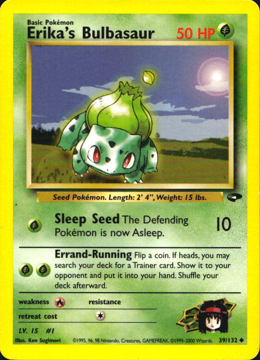 Erika's Bulbasaur 39/132 Uncommon Gym Challenge Pokemon Near Mint
