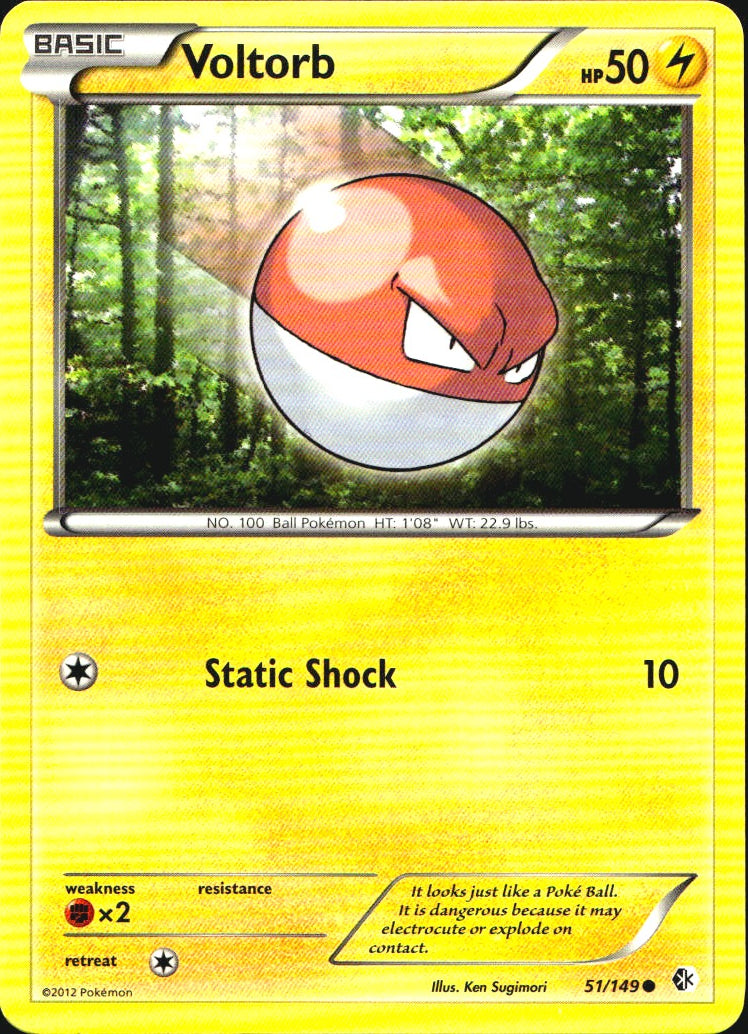 Voltorb 51/149 Common Boundaries Crossed Pokemon Near Mint
