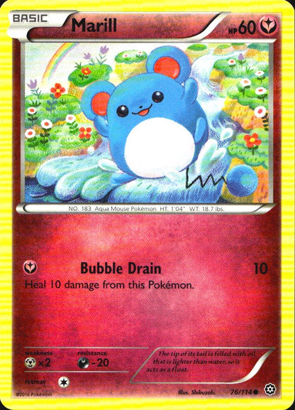 Marill 76/114 Common Steam Siege Pokemon Near Mint