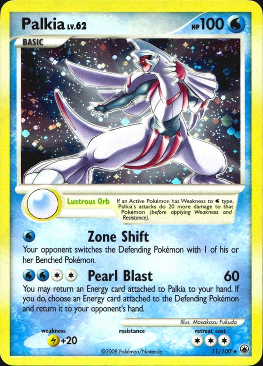 Palkia 11/100 Holo Rare Majestic Dawn Pokemon Near Mint