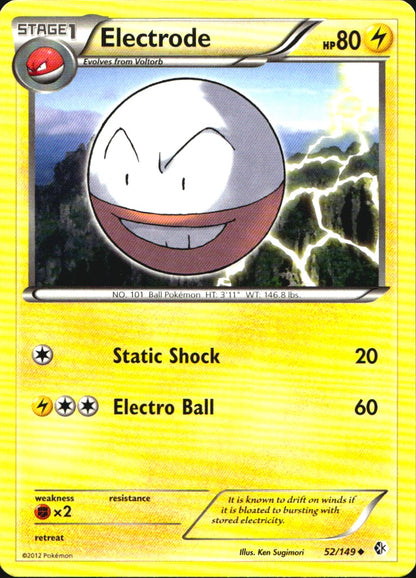 Electrode 52/149 Uncommon Boundaries Crossed Pokemon Near Mint