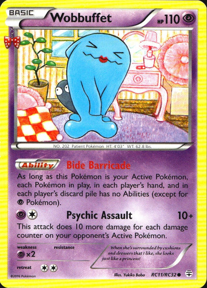 Wobbuffet RC11/RC32 Common Generations Pokemon Near Mint