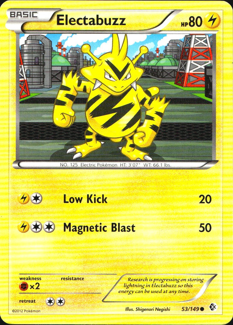 Electabuzz 53/149 Common Boundaries Crossed Pokemon Near Mint