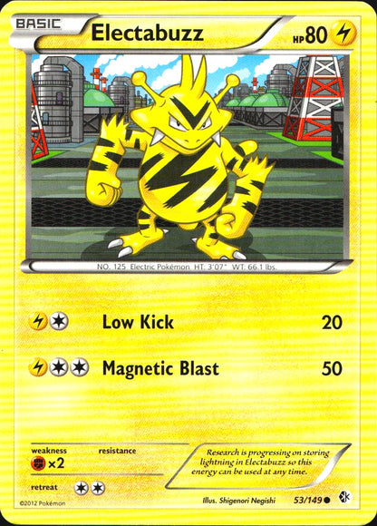 Electabuzz 53/149 Common Boundaries Crossed Pokemon Near Mint