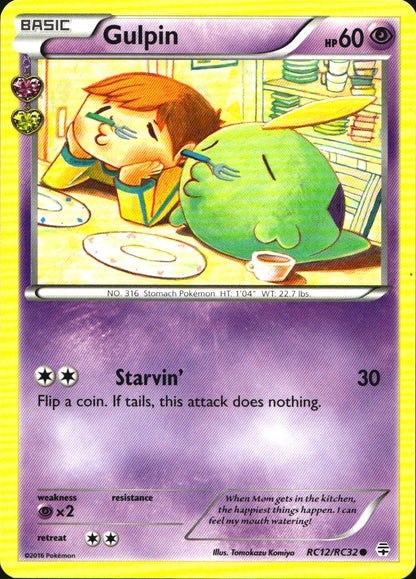 Gulpin RC12/RC32 Common Generations Pokemon Near Mint