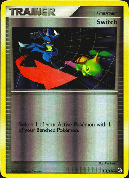 Switch 119/130 Common Diamond & Pearl Pokemon Reverse Holo Near Mint