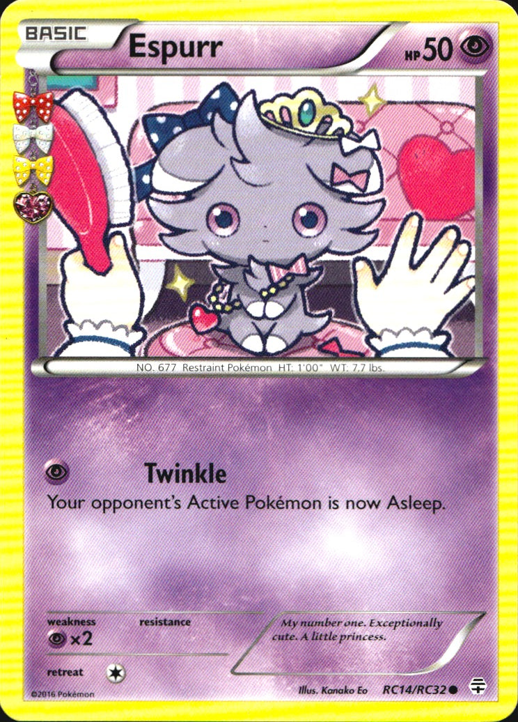 Espurr RC14/RC32 Common Generations Pokemon Near Mint
