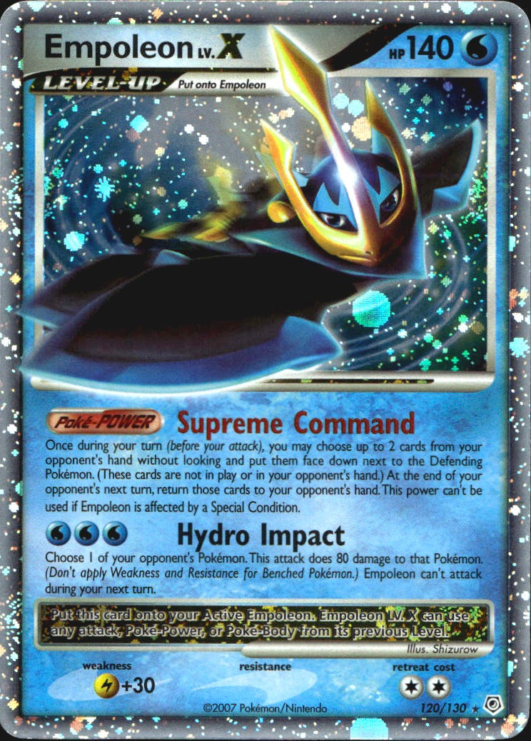 Empoleon LV.X 120/130 Holo Rare LV.X Diamond & Pearl Pokemon Near Mint
