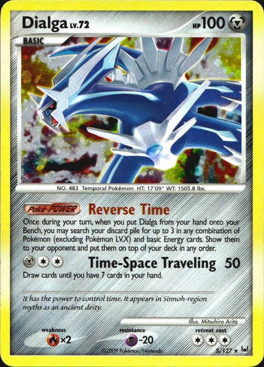 Dialga 5/127 Holo Rare Platinum Pokemon Lightly Played
