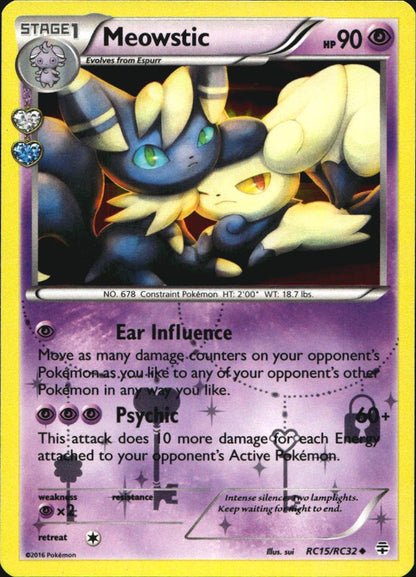Meowstic RC15/RC32 Uncommon Generations Pokemon Near Mint