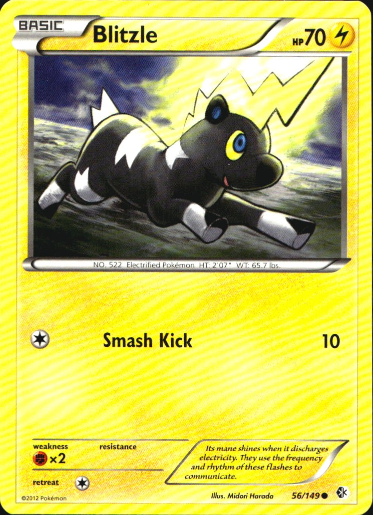Blitzle 56/149 Common Boundaries Crossed Pokemon Near Mint