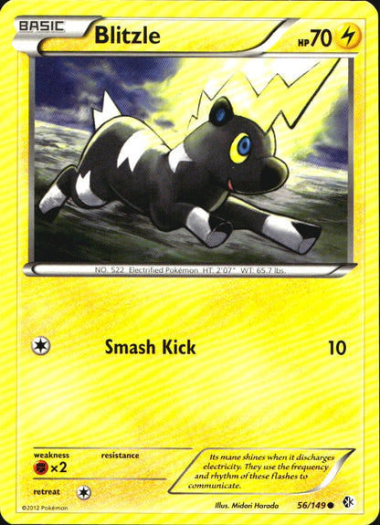 Blitzle 56/149 Common Boundaries Crossed Pokemon Near Mint