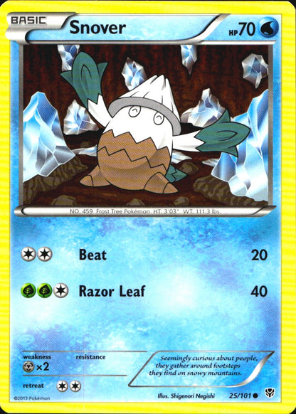 Snover 25/101 Common Plasma Blast Pokemon Near Mint