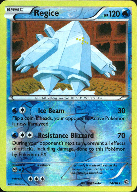 Regice 24/98 Rare Ancient Origins Pokemon Reverse Holo Near Mint