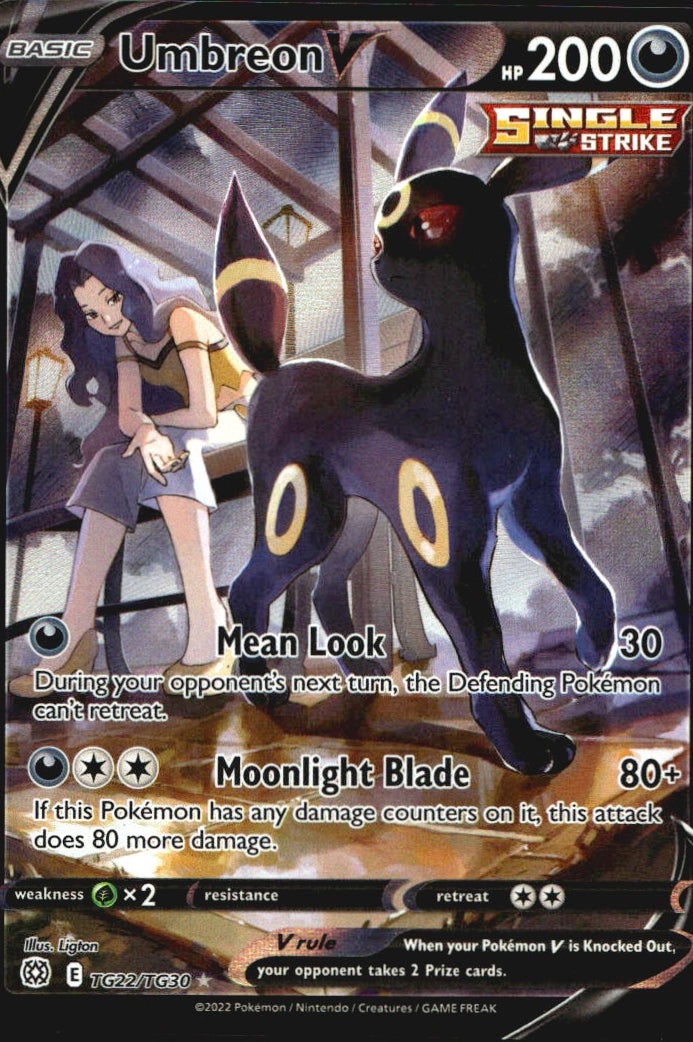 Umbreon V TG22/TG30 Holo Rare V Brilliant Stars Trainer Gallery Pokemon NM