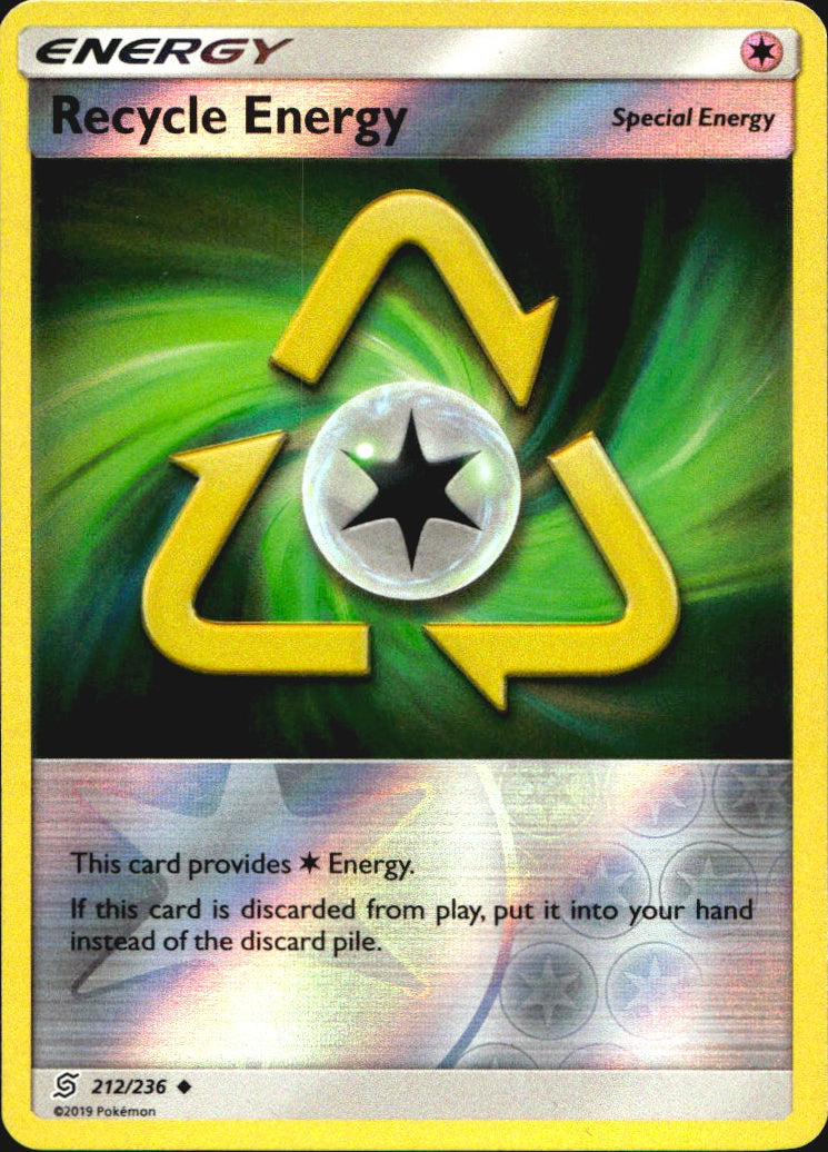 Recycle Energy 212/236 Uncommon Unified Minds Pokemon Near Mint