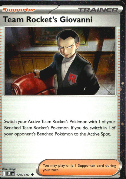 Team Rocket's Giovanni 174/182 Cosmos Uncommon Destined Rivals Pokemon Near Mint